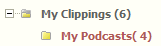 My Podcasts folder