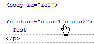 TopStyle 3.12's improved class/id
hyperlinking